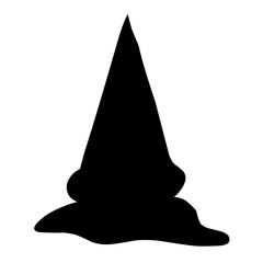 Hand drawn melted ice cream silhouette 