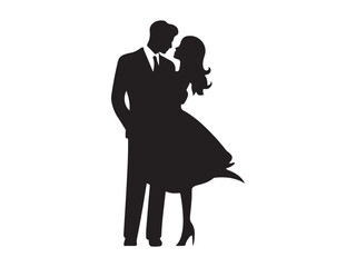  Valentine's day .romantic couple kissing silhouette