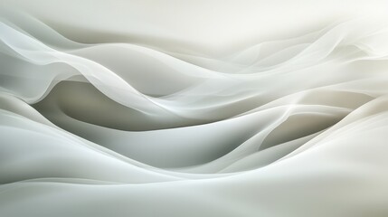 Obraz premium Abstract Gray White Wave Forms Design