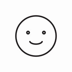 Smile emoji happy face emotion icon vector sign
