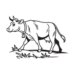 Obraz premium Cow Vector Icon Clean and Stylish Designs