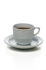Warm beverage in a classic cup, perfect moment for relaxation and reflection during a quiet afternoon