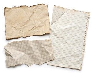 Obraz premium Crumpled White Paper Texture Background