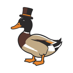 Duck Vector Icon Simple