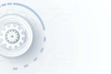 Blue white Abstract technology background,Hi tech digital connect, communication, high technology concept, science, technology background