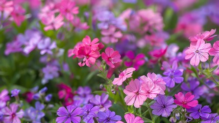 Fototapeta premium Sunny springtime with wild flowers