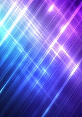 Obraz premium Abstract Blue Purple Glowing Lines Background