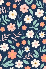 Obraz premium seamless floral pattern