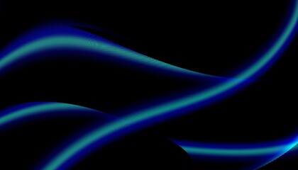 beautiful abstract wave technology black background with blue light digital effect corporate concept