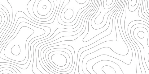 Fototapeta premium Abstract design seamless pattern with line topographic map. geographic mountain relief. retro topographic map. geographic contour map grid backdrop paper texture. terrain path isolated on background.