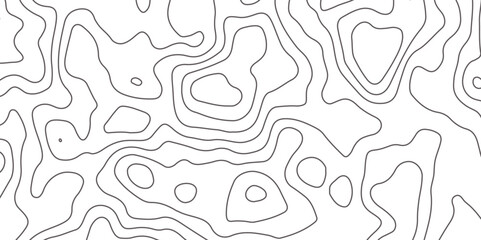 Abstract design seamless pattern with line topographic map. geographic mountain relief. retro topographic map. geographic contour map grid backdrop paper texture. terrain path isolated on background.	