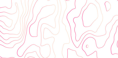 Abstract design seamless pattern with line topographic map. geographic mountain relief. retro topographic map. geographic contour map grid backdrop paper texture. terrain path isolated on background.	