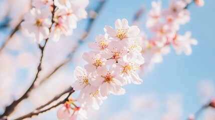 Stunning Pink Cherry Blossoms Spring Flowers