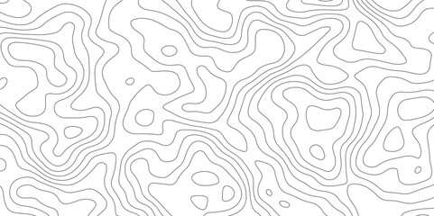 Abstract design seamless pattern with line topographic map. geographic mountain relief. retro topographic map. geographic contour map grid backdrop paper texture. terrain path isolated on background.	