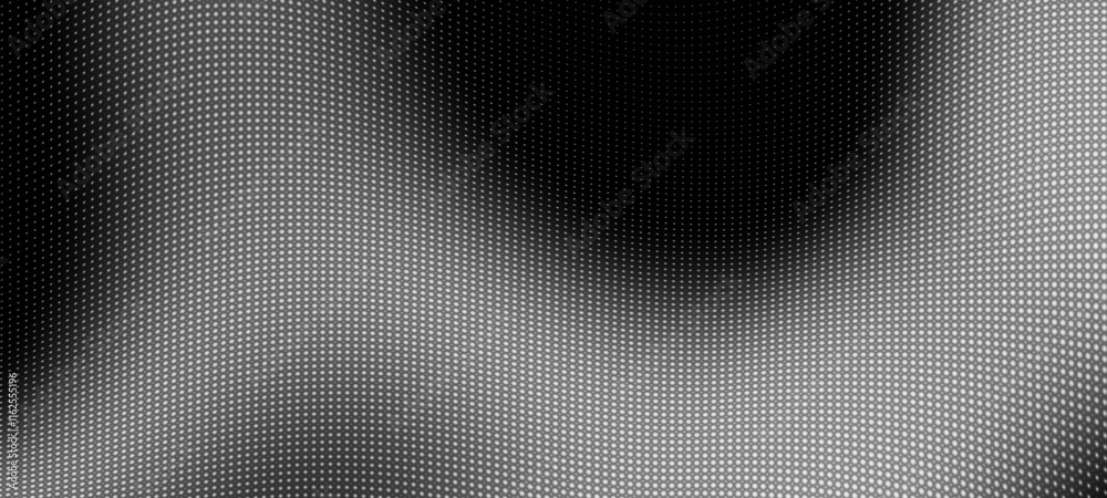 Aufkleber Abstract digital wave of particles. Futuristic point wave. Technology background