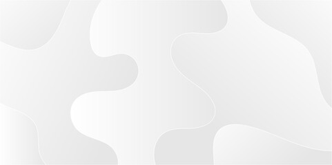Abstract minimalistic white paper wave curve lines banner background design.

