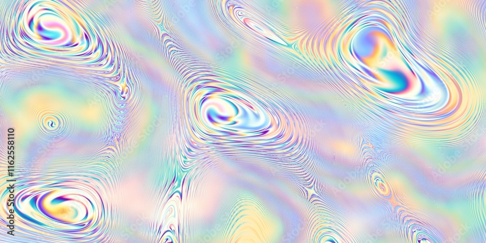 Aufkleber abstract iridescent waves a beautiful and ethereal pearly background design perfectly crafted for co