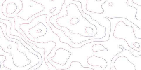 Abstract design seamless pattern with line topographic map. geographic mountain relief. retro topographic map. geographic contour map grid backdrop paper texture. terrain path isolated on background.