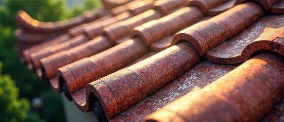 Roof Tiles Texture Background,  Modern Architectural Design,  High-Resolution Image