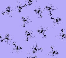 Abstract water color black seamless patterns