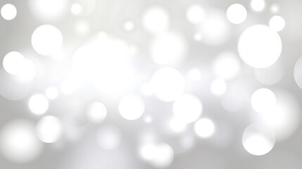 Abstract White and Gray Bokeh Background Image