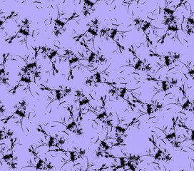 Abstract water color black seamless patterns