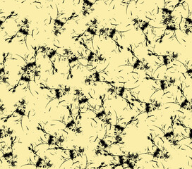 Abstract water color black seamless patterns