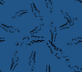 Abstract water color black seamless patterns