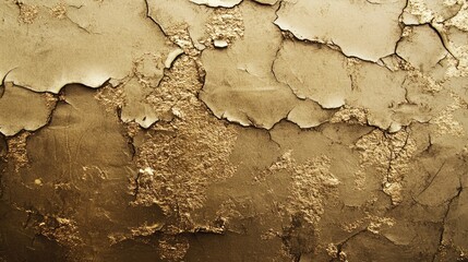 Obraz premium Textured Golden Surface with Cracked and Peeling Details