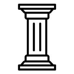 Vector Design Pillar Icon Style