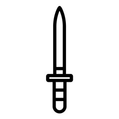 Vector Design Dagger Icon Style