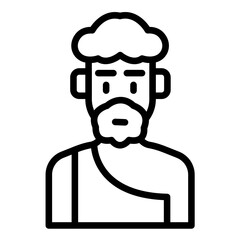 Obraz premium Vector Design Prehistoric Man Icon Style