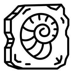 Vector Design Fossil Icon Style
