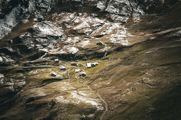 Alpine landscape in Switzerland.