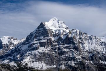 Obraz premium Alpine landscape in Switzerland.