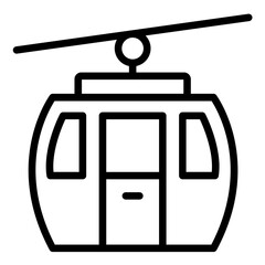 Vector Design Cable Car Icon Style