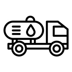Vector Design Oil Tanker Icon Style