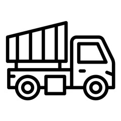 Vector Design Dump Truck Icon Style