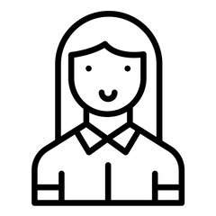Vector Design Character Female Icon Style