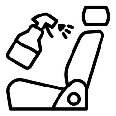 Vector Design Seat Cleaning Icon Style