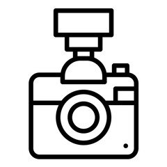 Vector Design Flash Camera Icon Style