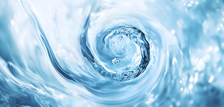 Abstract Blue Water Background with Smooth Motion