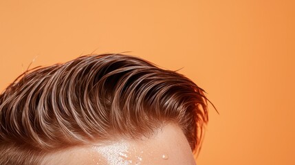 Hairstyling Tips for Men Studio Setting Tutorial Video Bright Environment Close-Up View Grooming Essentials