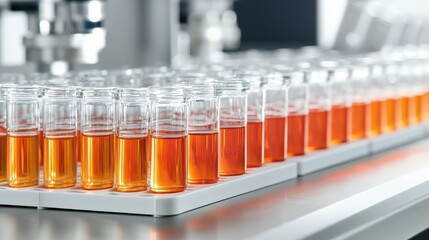 Laboratory Experiment Analyzing Liquid Samples Research Facility Scientific Study Controlled Environment