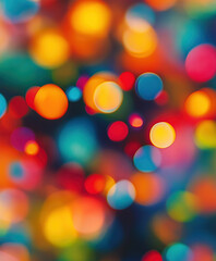 Fototapeta premium Vibrant Dots, Color Palette, Blurry, Dotted, In Vivid Style. Background Layout For Advertisement Or Banners.