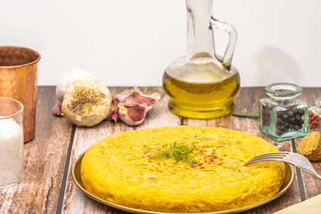 The Spanish omelette, also known as tortilla española, is an iconic dish of Spanish cuisine