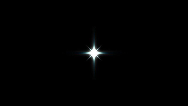 sparkling stars animation, Twinkle light stars sparkling, Star twinkling for festive holiday event. night sky,  Glow twinkle movement timeline, energy explosion video. black screen background 4k video