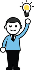 businessman with idea