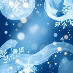 abstract christmas tree lights Generative AI 