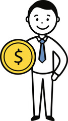 character of person with money